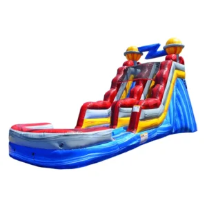 Astronaut 15 FT Commercial Inflatable Water Slide with Attached Deep Pool