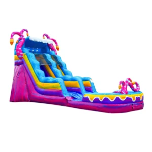Mysterious Jungle 15 FT Commercial Inflatable Water Slide with Detachable Deep Pool