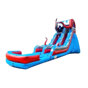 Ocean Battle 19 FT Commercial Inflatable Water Slide with Detachable Deep Pool